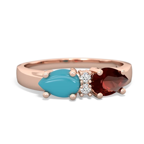 garnet-turquoise timeless ring