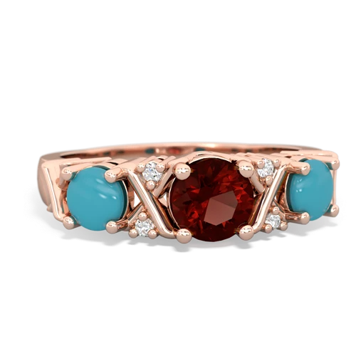 garnet-turquoise timeless ring