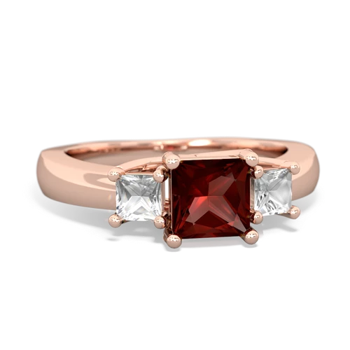 garnet-white topaz timeless ring