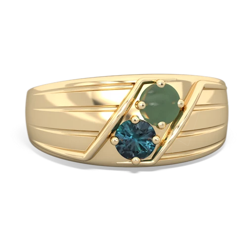 jade-alexandrite mens ring