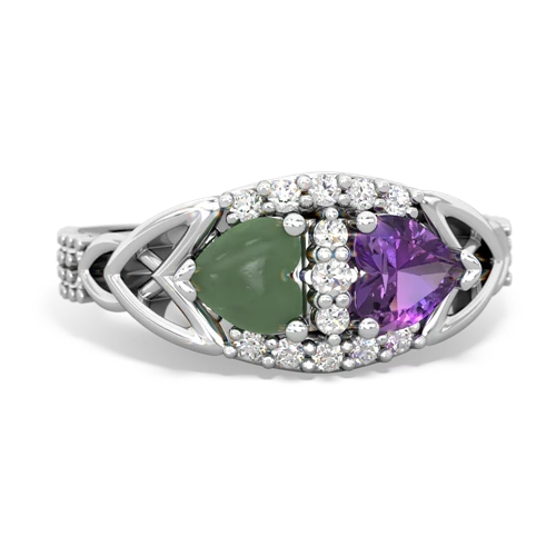 jade-amethyst keepsake engagement ring