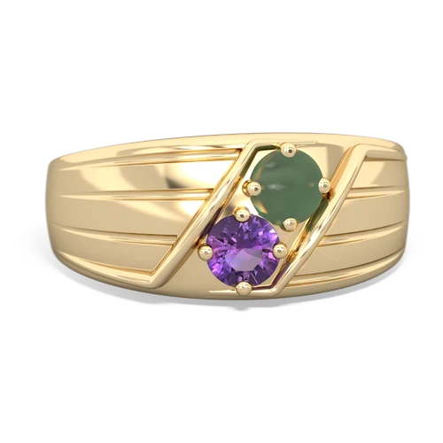 jade-amethyst mens ring