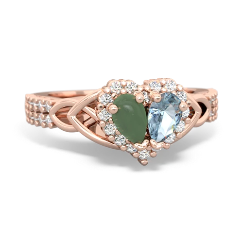 jade-aquamarine keepsake engagement ring