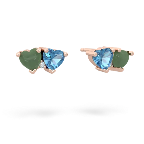 jade-blue topaz  earrings