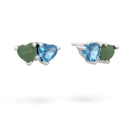 jade-blue topaz  earrings