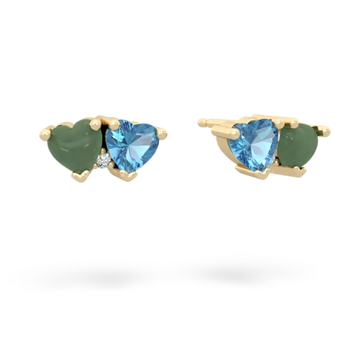 jade-blue topaz  earrings