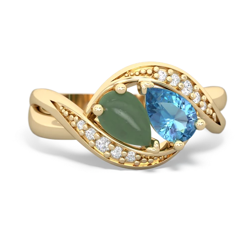 jade-blue topaz keepsake curls ring