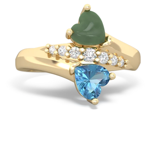 jade-blue topaz modern ring