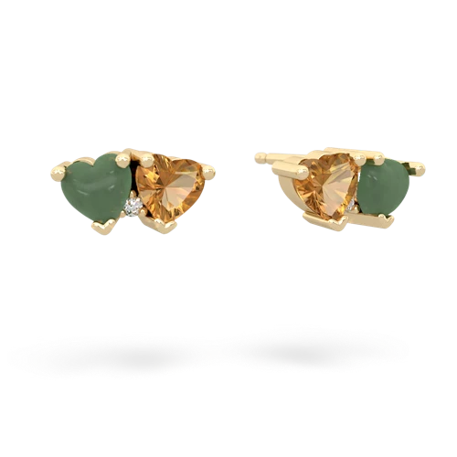 jade-citrine  earrings