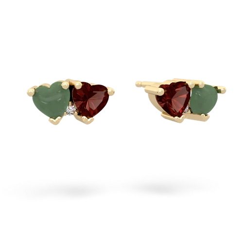 jade-garnet  earrings