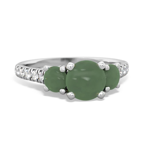 emerald-citrine trellis pave ring