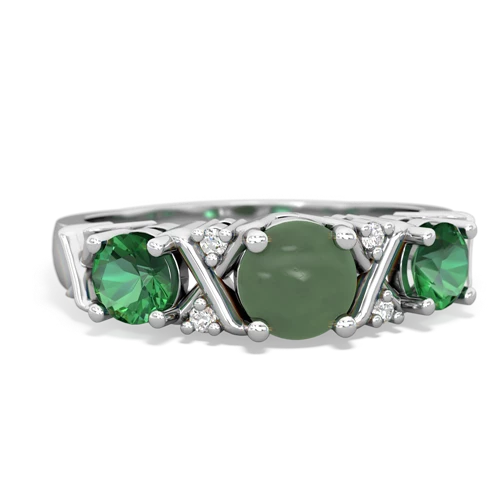 jade-lab emerald timeless ring