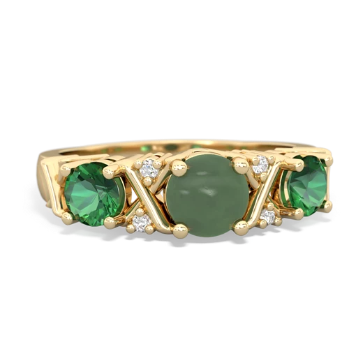 jade-lab emerald timeless ring