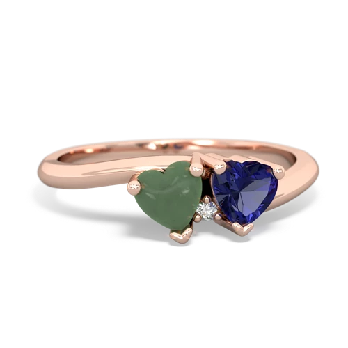 jade-lab sapphire sweethearts promise ring