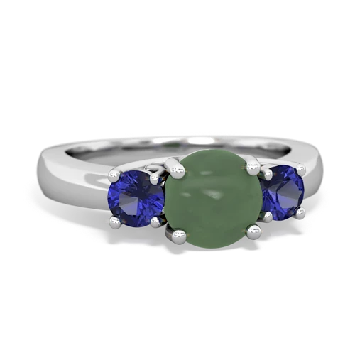 jade-lab sapphire timeless ring