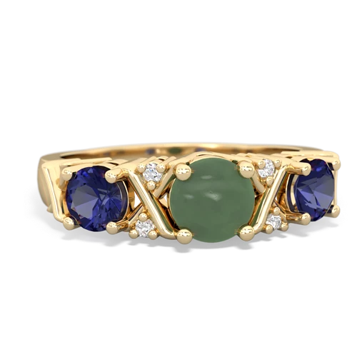 jade-lab sapphire timeless ring