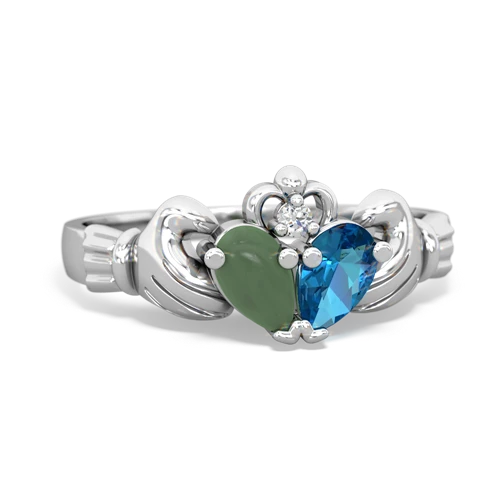 jade-london topaz claddagh ring