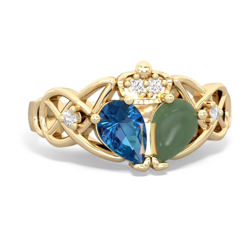 jade-london topaz claddagh ring