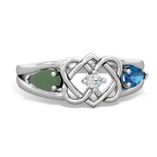 jade-london topaz double heart ring