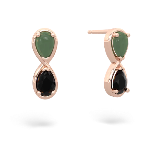 jade-onyx infinity earrings