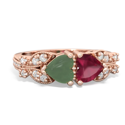 jade-ruby keepsake butterfly ring