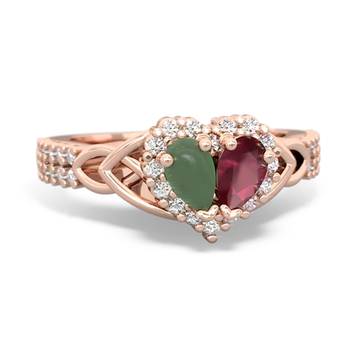 jade-ruby keepsake engagement ring