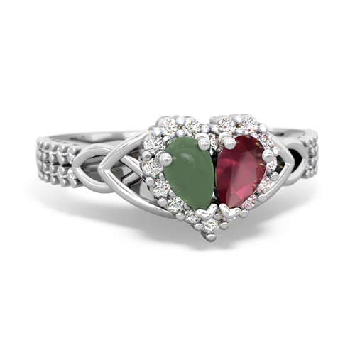 jade-ruby keepsake engagement ring