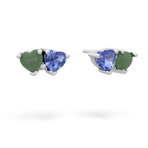 jade-tanzanite  earrings