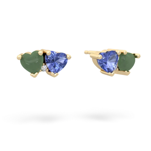 jade-tanzanite  earrings