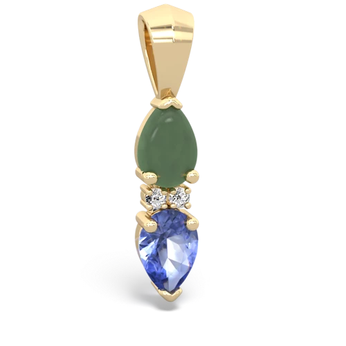 jade-tanzanite bowtie pendant