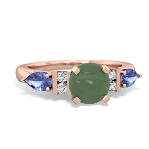 jade-tanzanite engagement ring