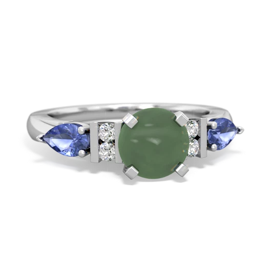 jade-tanzanite engagement ring