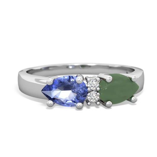 jade-tanzanite timeless ring