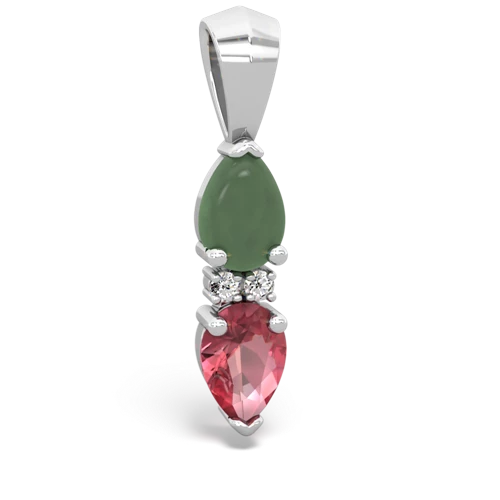 jade-tourmaline bowtie pendant