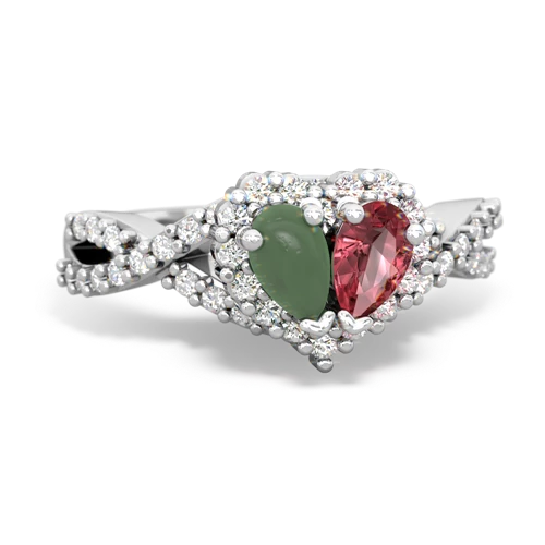 jade-tourmaline engagement ring