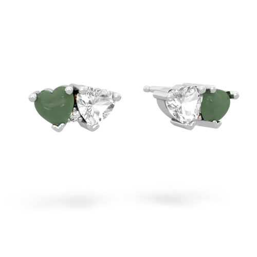 jade-white topaz  earrings