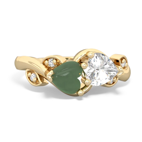 jade-white topaz floral keepsake ring