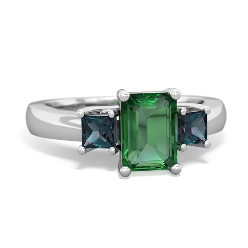 lab emerald-alexandrite timeless ring