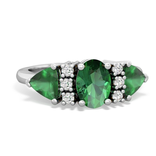 lab emerald-emerald timeless ring