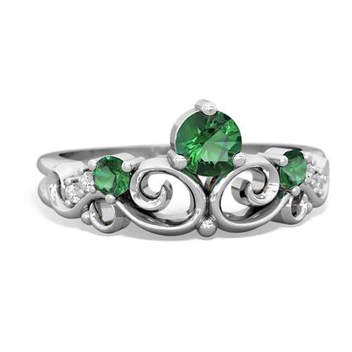 onyx-lab emerald crown keepsake ring