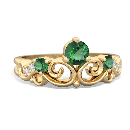 turquoise-emerald crown keepsake ring