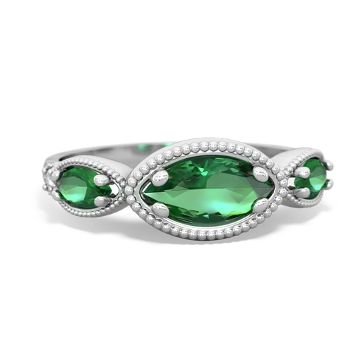 lab emerald-lab emerald milgrain marquise ring