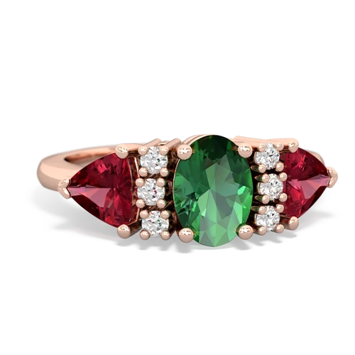 lab emerald-lab ruby timeless ring