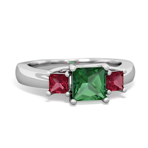 lab emerald-lab ruby timeless ring