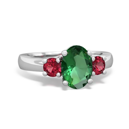 lab emerald-lab ruby timeless ring