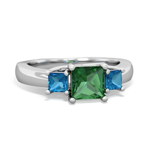 lab emerald-london topaz timeless ring