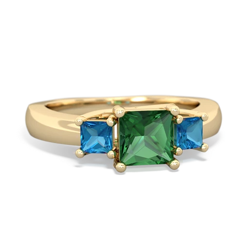 lab emerald-london topaz timeless ring