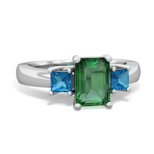 lab emerald-london topaz timeless ring