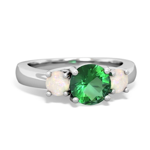 lab emerald-opal timeless ring