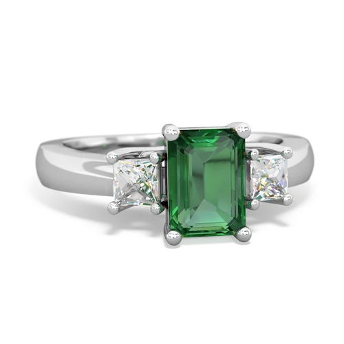 lab emerald timeless ring